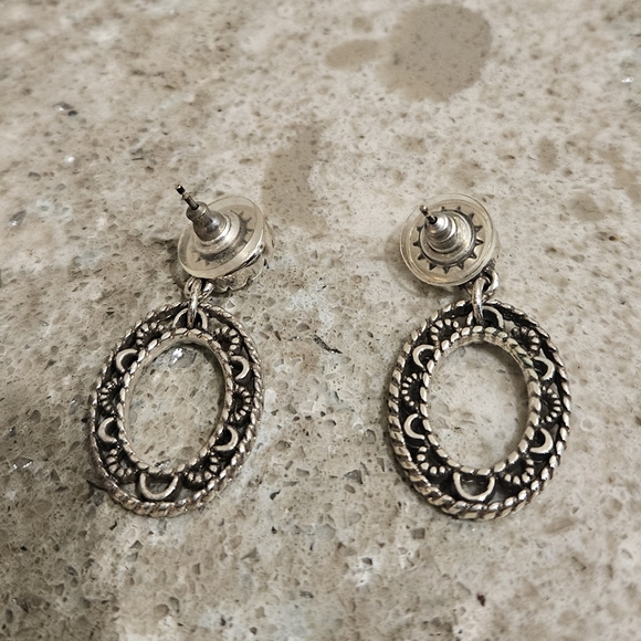 Brighton Rhinestone Townsend Circle Earrings - Picture 3 of 6